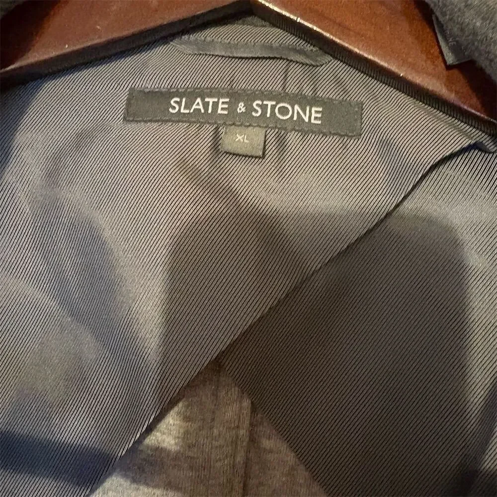 Slate & Stone Men's Gray Blazer XL Single-Breasted Two-Button